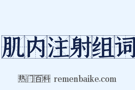 肌内注射组词是什么意思的图片